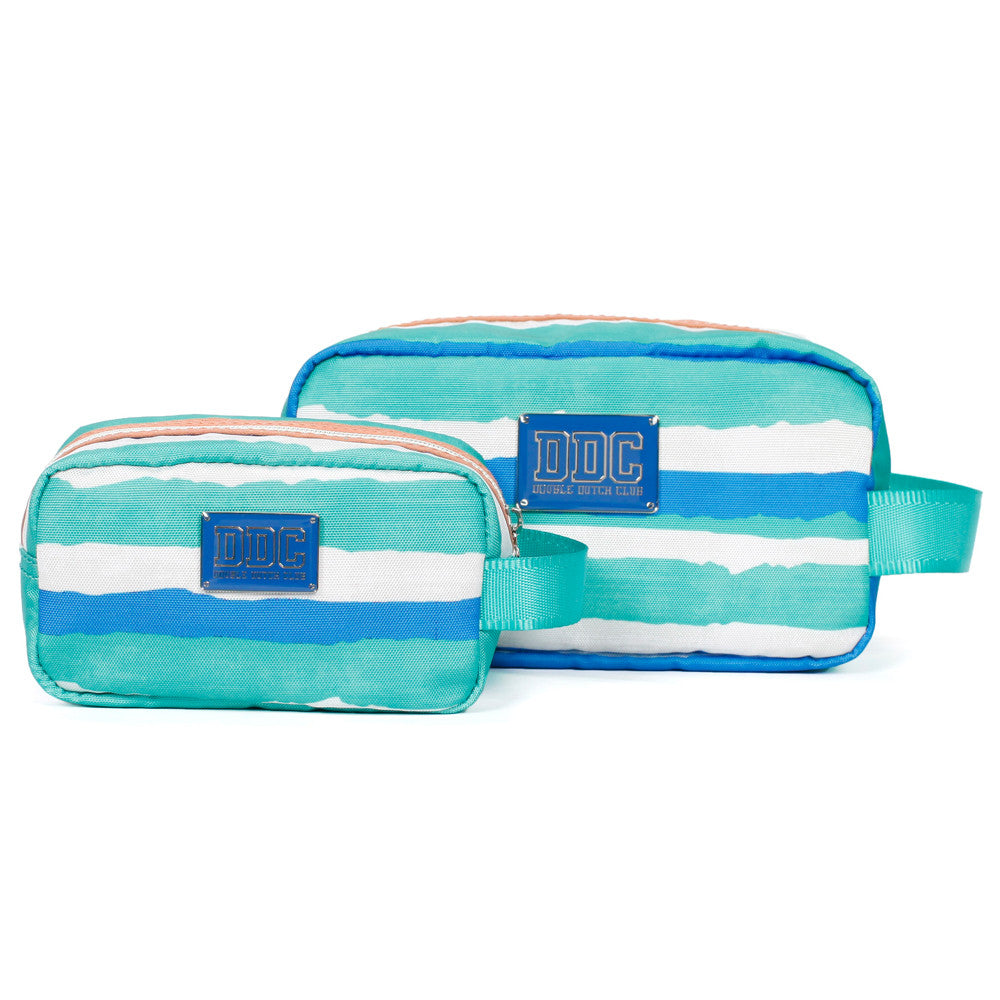 Two In One Toiletry Kits Blue and White