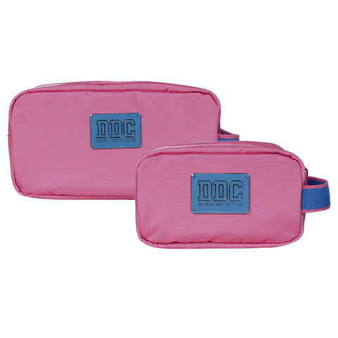Toiletry Kits Pink and white Small